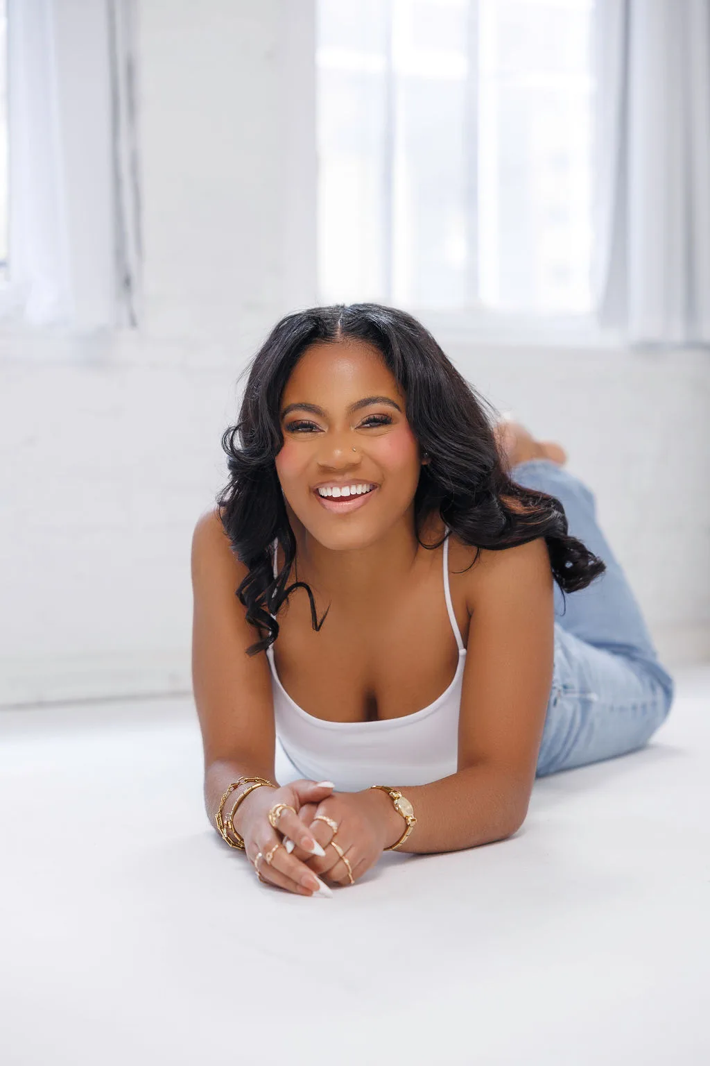 Mya Riggins lifestyle and beauty content creator smiling portrait