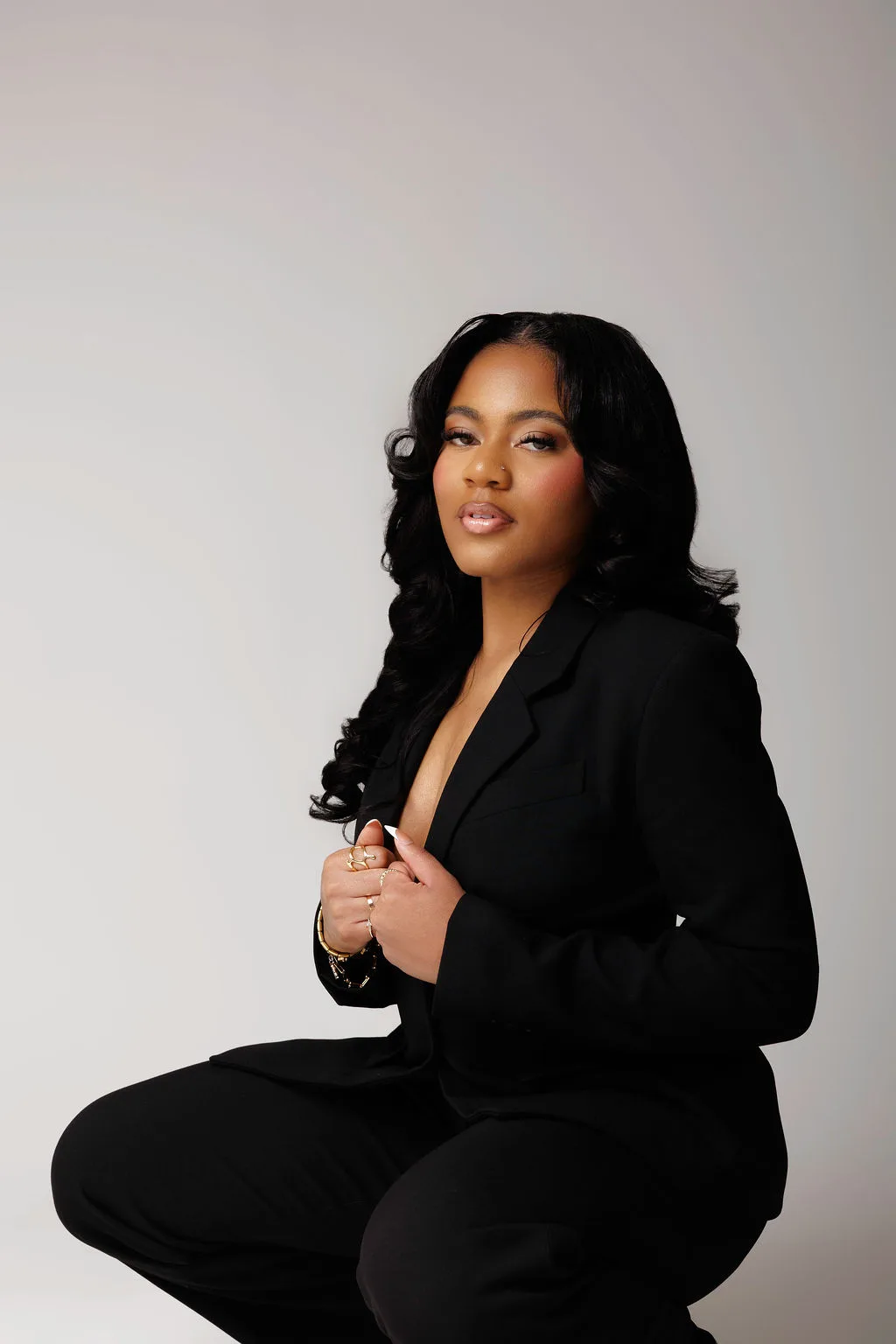 Mya Riggins fashion and lifestyle content creator studio portrait Columbus Ohio