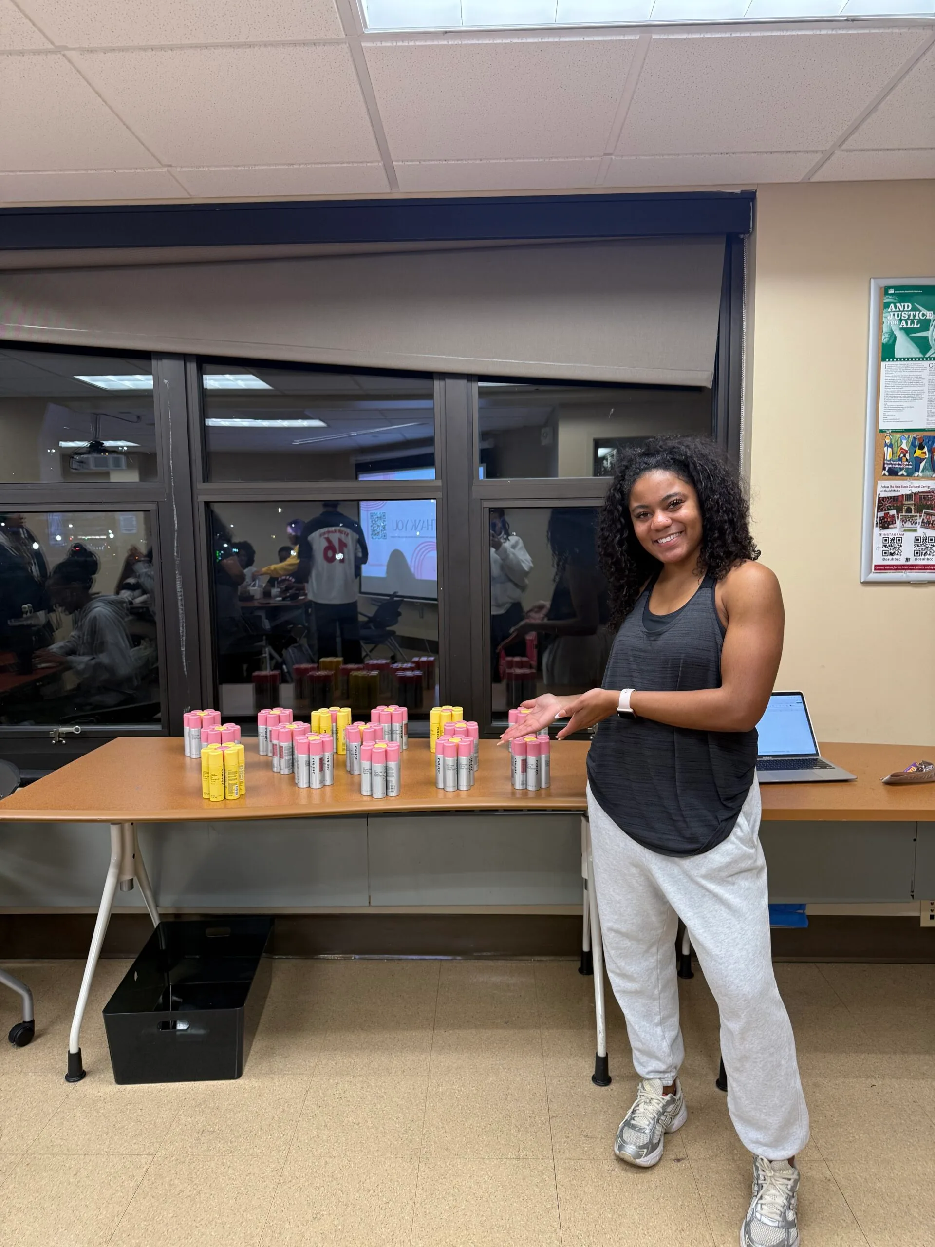 Mya Riggins x Eva NYC campus brand ambassador Ohio State University sampling event October